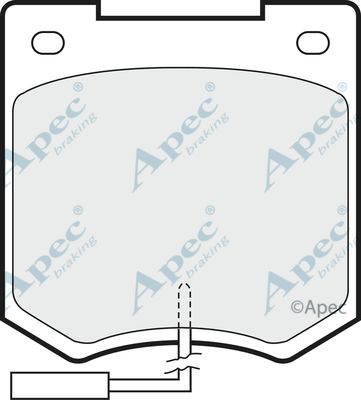 APEC BRAKING Комплект тормозных колодок, дисковый тормоз PAD646